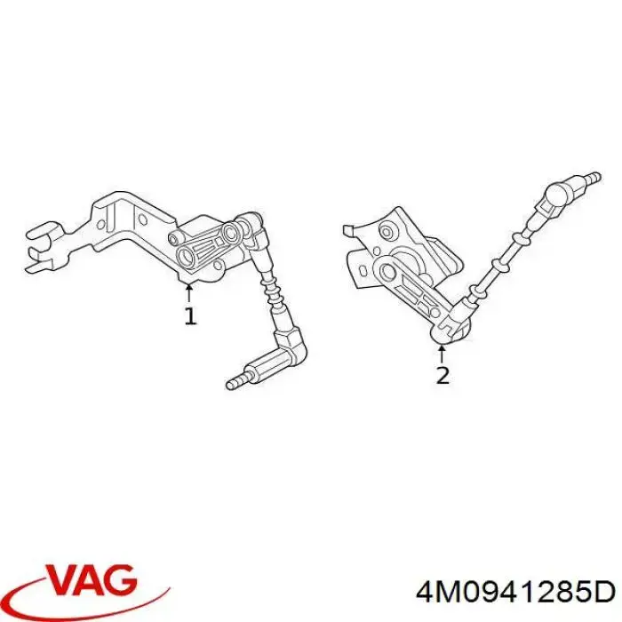 Czujnik poziomowania karoserii przedni lewy VAG 4M0941285D cena, od 68,37 USD