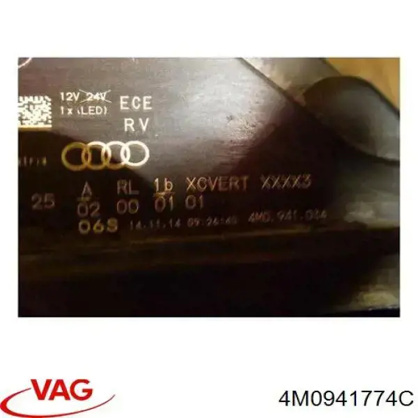 Reflektor prawy VAG 4M0941774C cena, od 15,94 USD