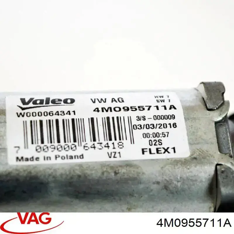Silniczek wycieraczki tylnej szyby VAG 4M0955711A cena, od 117,48 USD