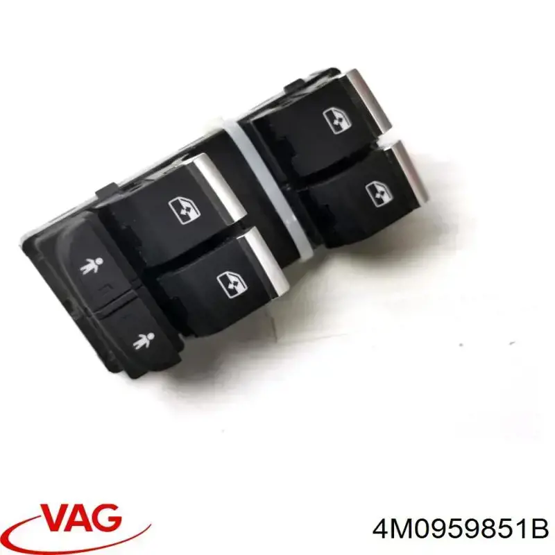 4M0959851B VAG Panel przyciskowy sterowania podnośnikiem szyby przedni lewy