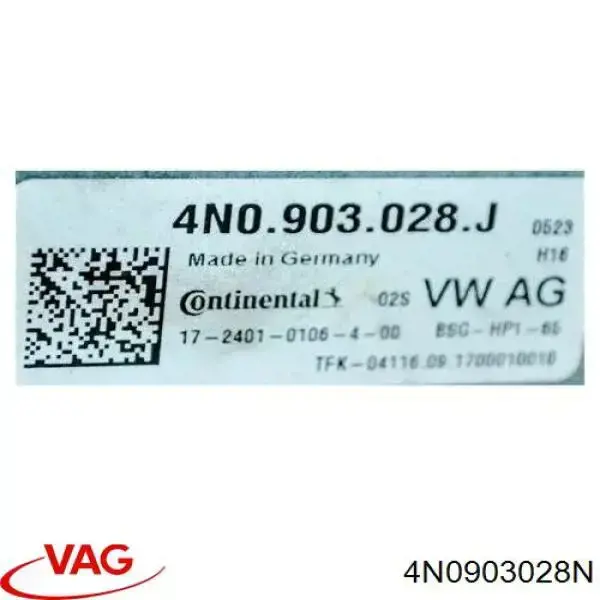 Alternator VAG 4N0903028N cena, od 1212,04 USD