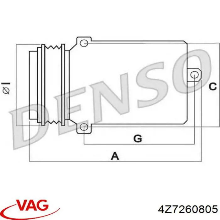 Sprężarka klimatyzacji VAG 4Z7260805 cena, od 127,69 USD