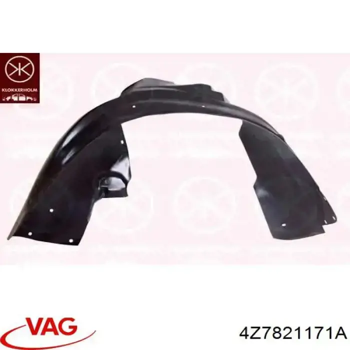 Nadkole błotnika przedniego lewe VAG 4Z7821171 cena, od 24,70 USD