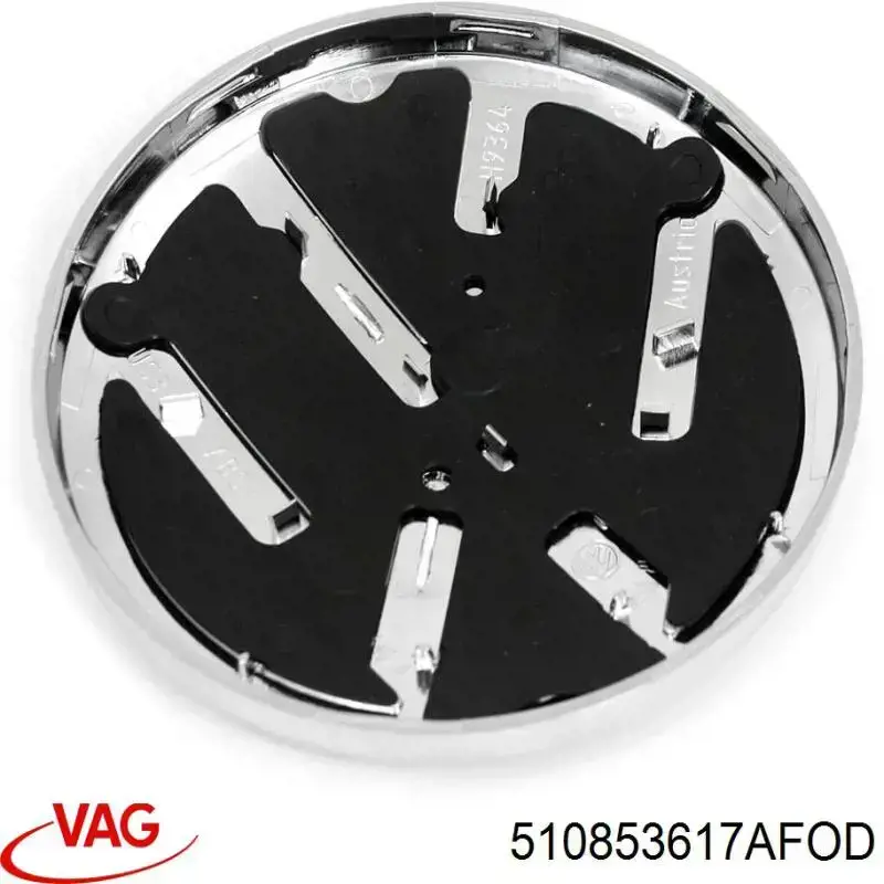 Emblemat na klapę bagaznika (znaczek firmowy) do Volkswagen Polo VI AW1, BZ1, AE1