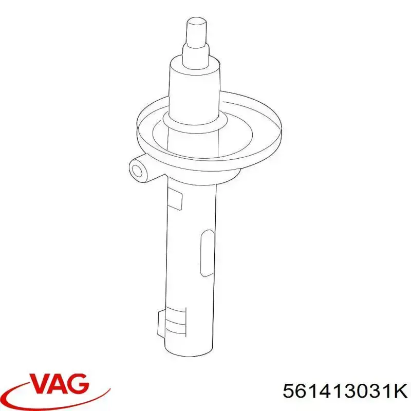 Do koszyka 561413031K VAG Amortyzator przedni