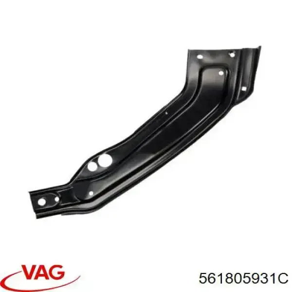Osłona chłodnicy lewa (panel mocowania reflektorów) VAG 561805931C cena, od 15,61 USD