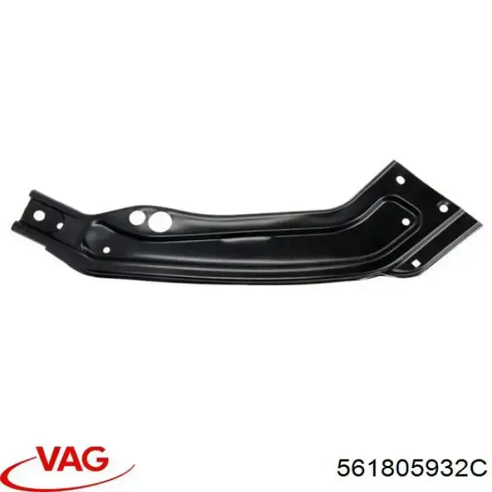561805932C VAG Osłona chłodnicy prawa (panel mocowania reflektorów)