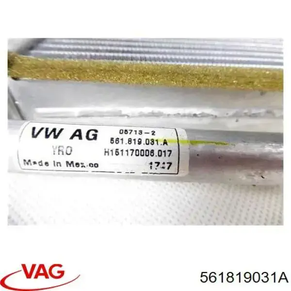 Do koszyka 561819031A VAG Chłodnica nagrzewnicy (ogrzewacza)