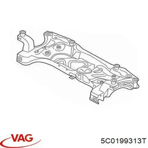 Korpus osi przedniej VAG 5C0199313T cena, od 47,06 USD