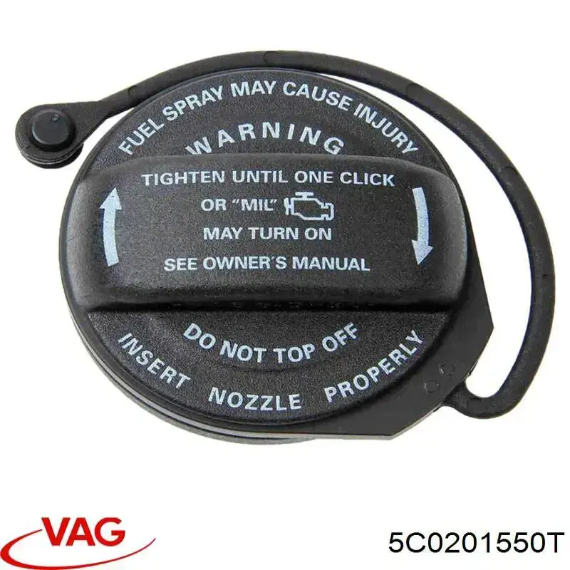Korek wlewu paliwa VAG 5C0201550T cena, od 93,30 USD