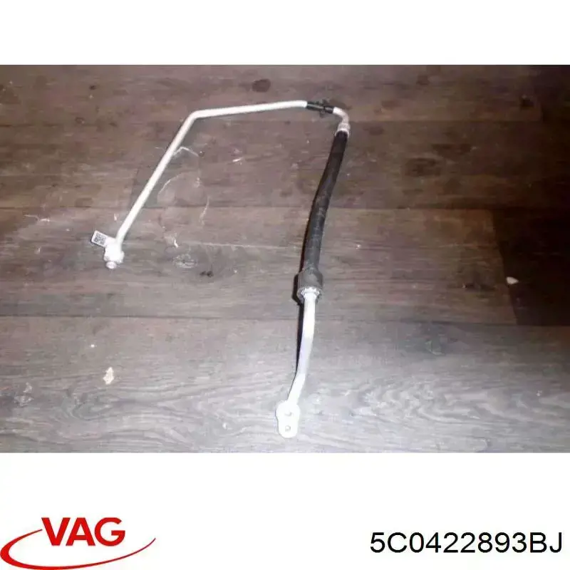 5C0422893BJ VAG Przewód hydraulicznego układu wspomagania wysokiego ciśnienia, od pompy do maglownicy (mechanizmu)