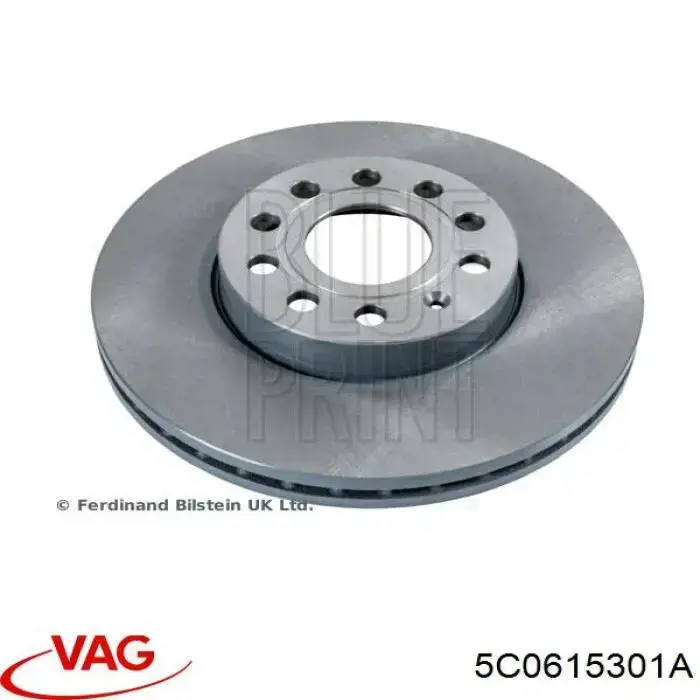 5C0615301A VAG Tarcza hamulcowa przednia