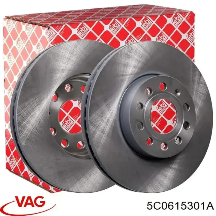 Tarcza hamulcowa przednia VAG 5C0615301A cena, od 66,38 USD