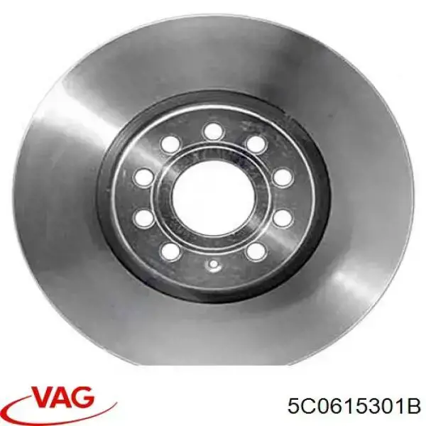 Do koszyka 5C0615301B VAG Tarcza hamulcowa przednia