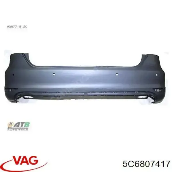 5C6807417GRU VAG Zderzak tylny