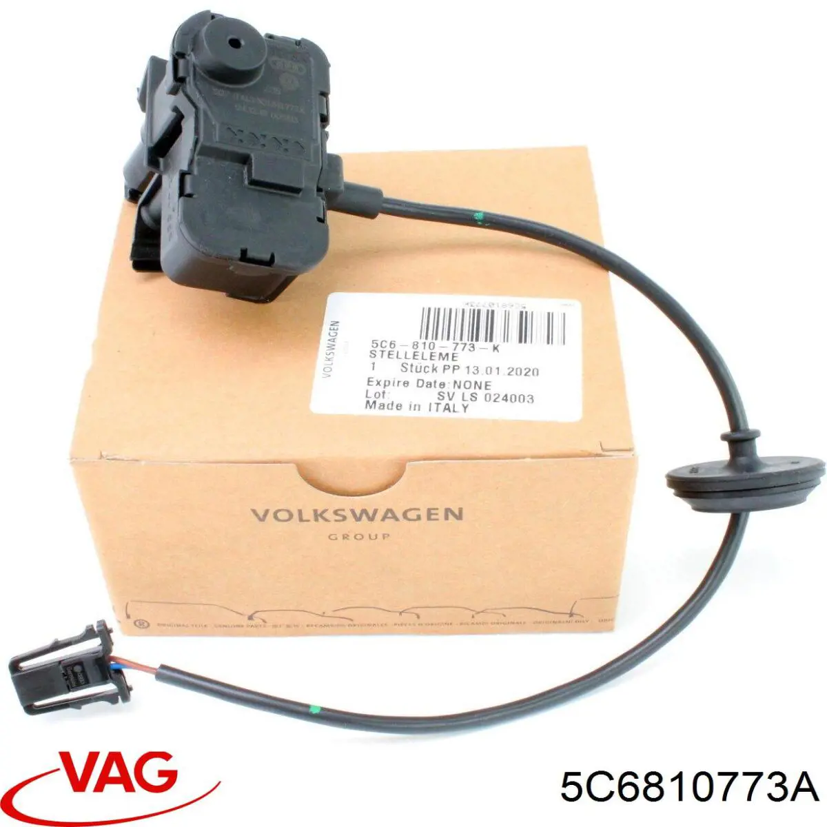 Zamek klapki wlewu paliwa = siłownik klapki wlewu paliwa VAG 5C6810773A cena, od 27,90 USD