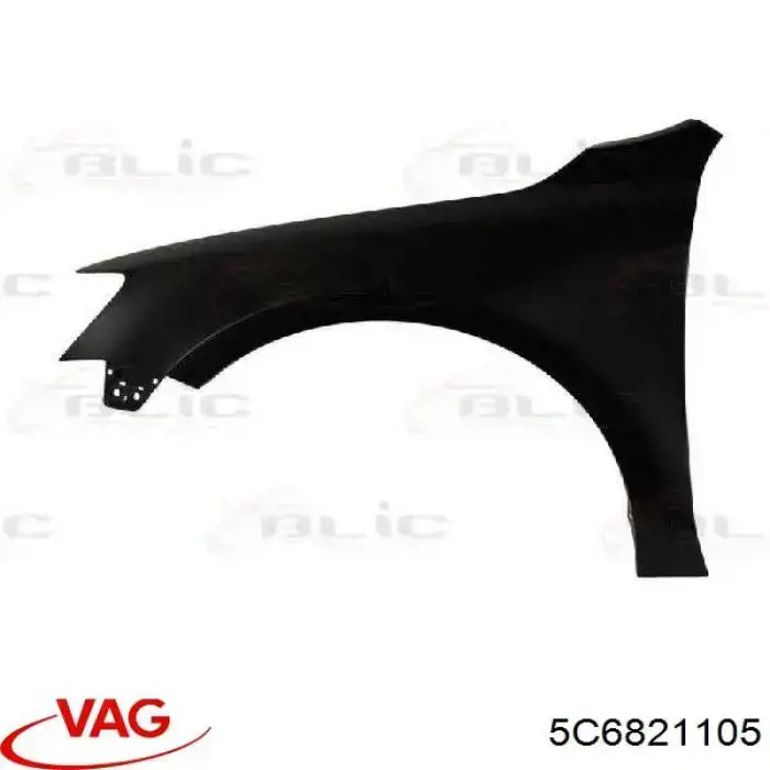 Błotnik przedni lewy VAG 5C6821105 cena, od 60,92 USD