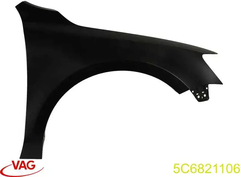 5C6821106 VAG Błotnik przedni prawy