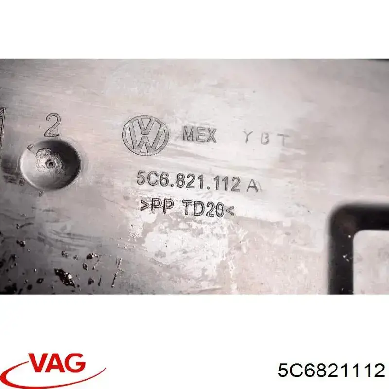 Do koszyka 5C6821112 VAG Uszczelniacz błotnika