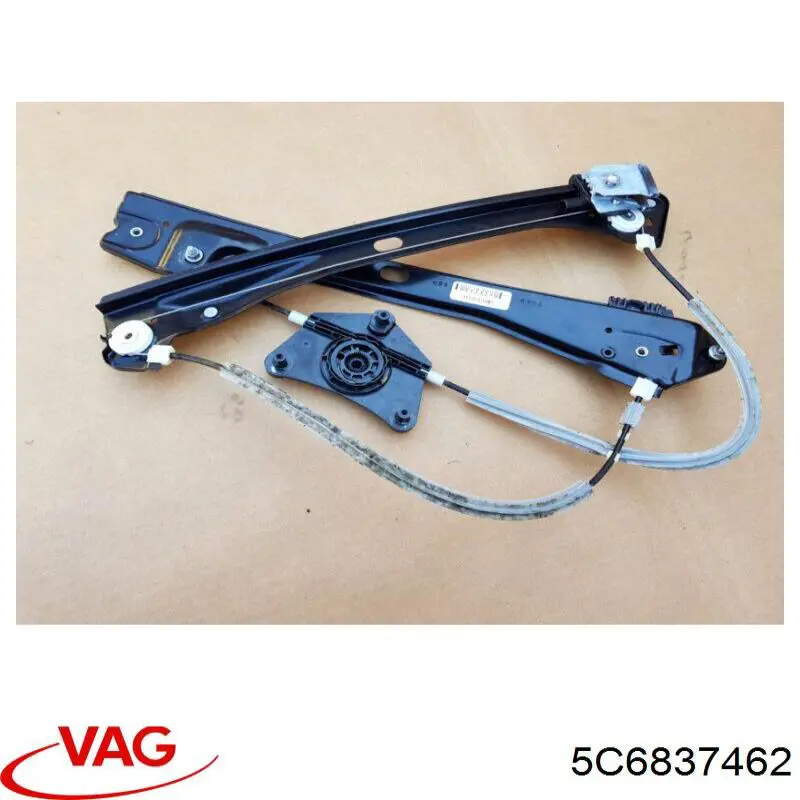 Do koszyka 5C6837462 VAG Mechanizm podnoszenia szyby drzwi przednich prawych