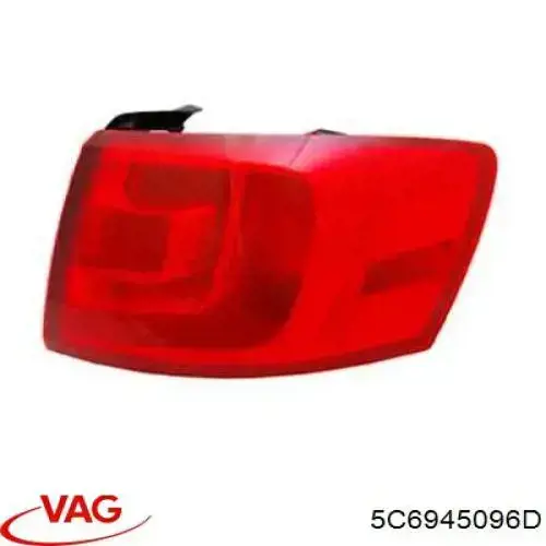 Do koszyka 5C6945096D VAG Lampa zespolona tylna prawa zewnętrzna