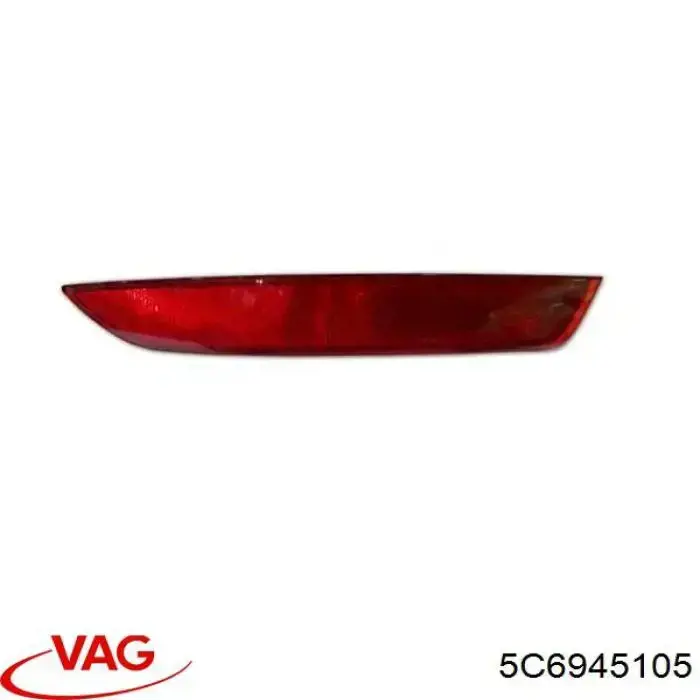 Lampa odblaskowa zderzaka tylnego lewa VAG 5C6945105 cena, od 17,20 USD
