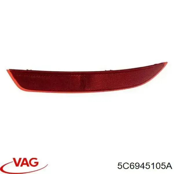 Lampa odblaskowa zderzaka tylnego lewa VAG 5C6945105A cena, od 17,20 USD