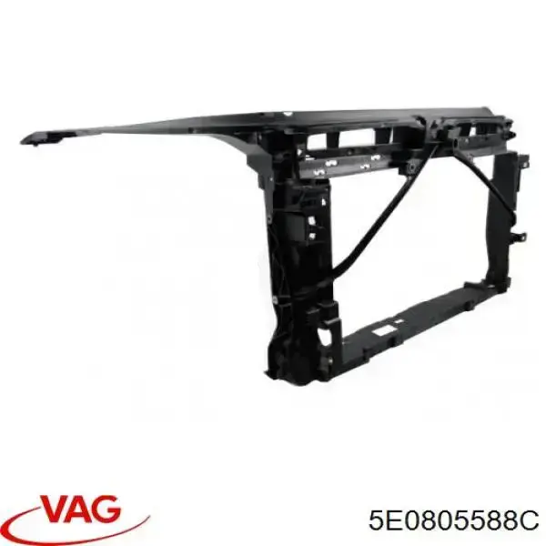 Osłona chłodnicy kompletna (panel mocowania reflektorów) VAG 5E0805588C cena, od 93,88 USD