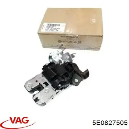 Zamek klapy bagażnika (3/5 drzwi tylnych) VAG 5E0827505 cena, od 40,86 USD