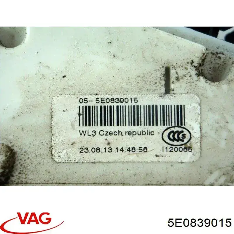 Do koszyka 5E0839015 VAG Zamek drzwi tylnych lewych