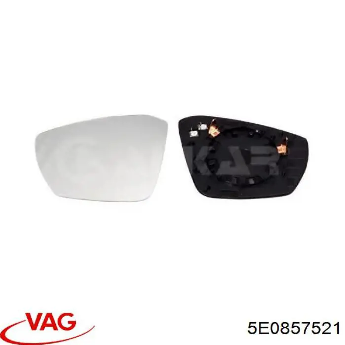 5E0857521 VAG Wkład lusterka wstecznego lewego