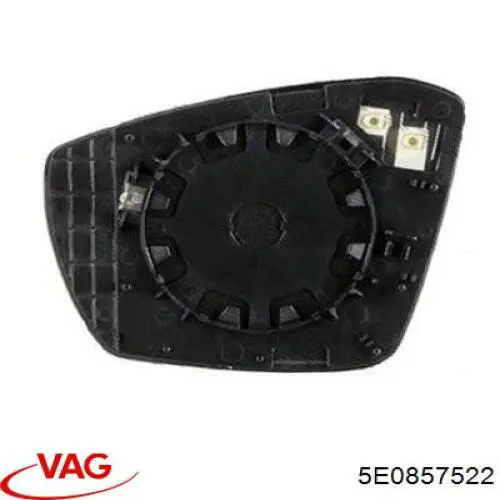 5E0857522 VAG Wkład lusterka wstecznego prawego