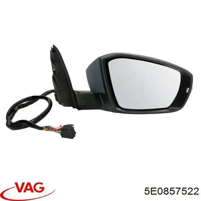 Wkład lusterka wstecznego prawego VAG 5E0857522 cena, od 17,57 USD