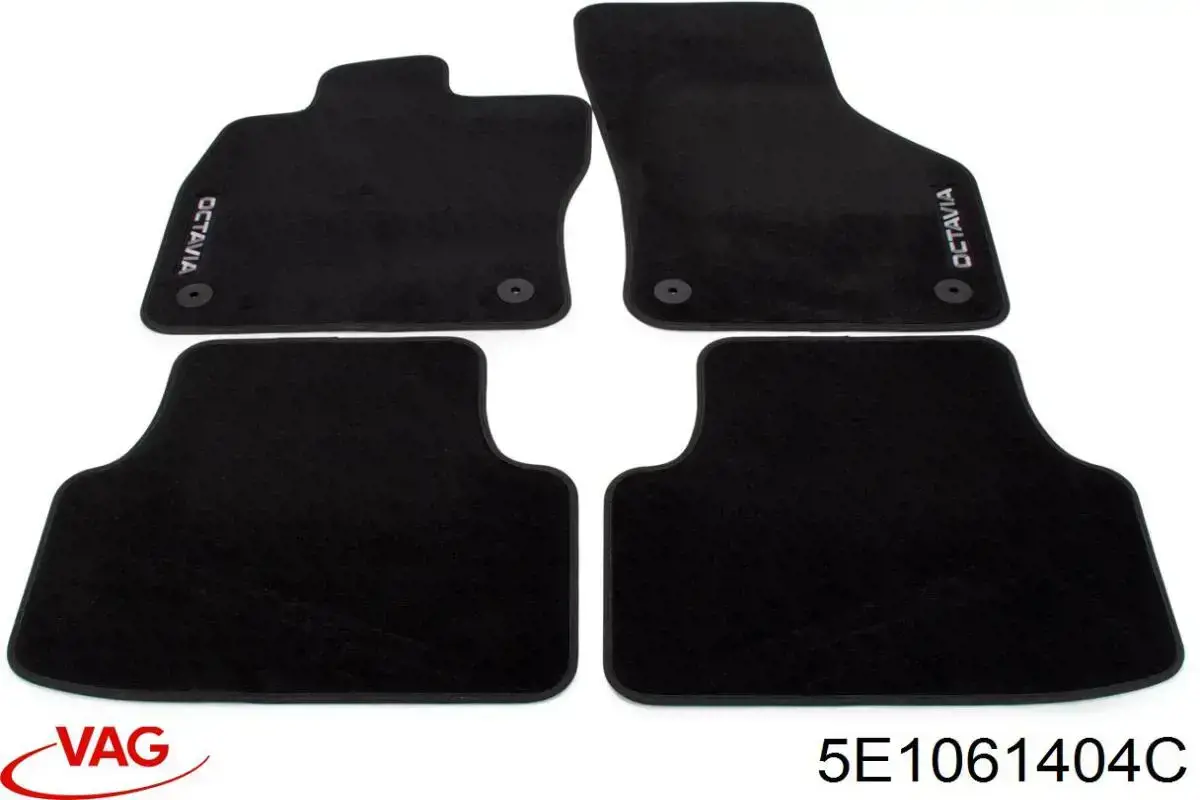 Dywaniki przód+tył, komplet VAG 5E1061404C cena, od 120,02 USD