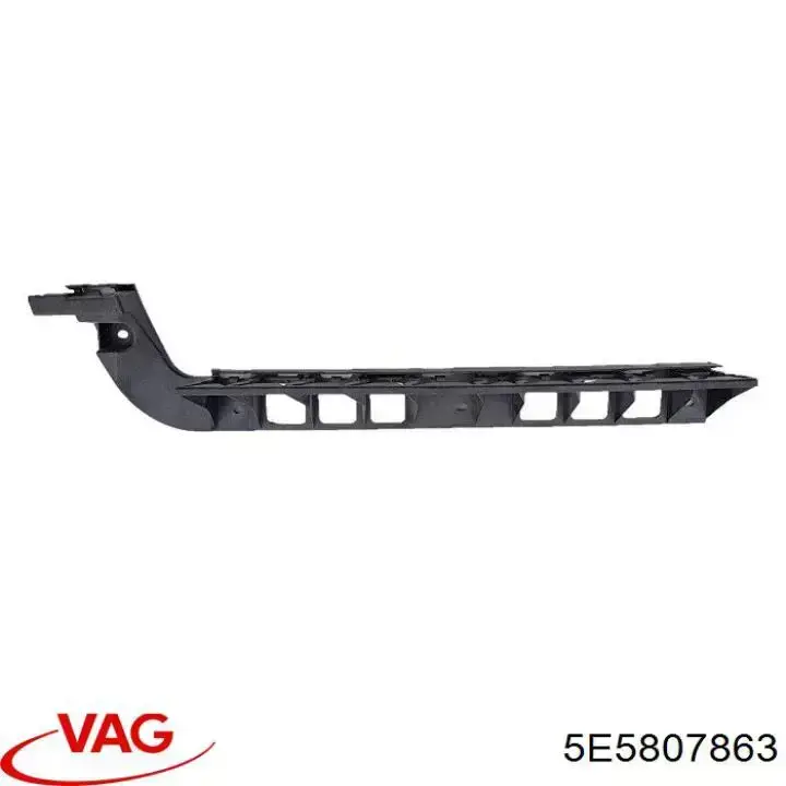 5E5807863 VAG Prowadnica zderzaka tylnego lewa