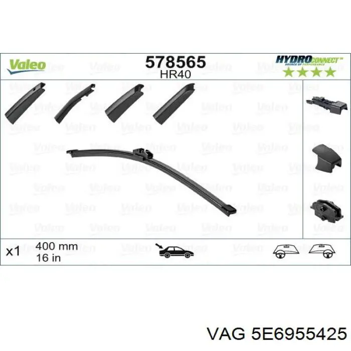 Pióro wycieraczki szyby tylnej do Skoda Octavia IV A8 NX3, NN3, PV3