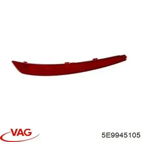 Lampa odblaskowa zderzaka tylnego lewa VAG 5E9945105 cena, od 24,59 USD