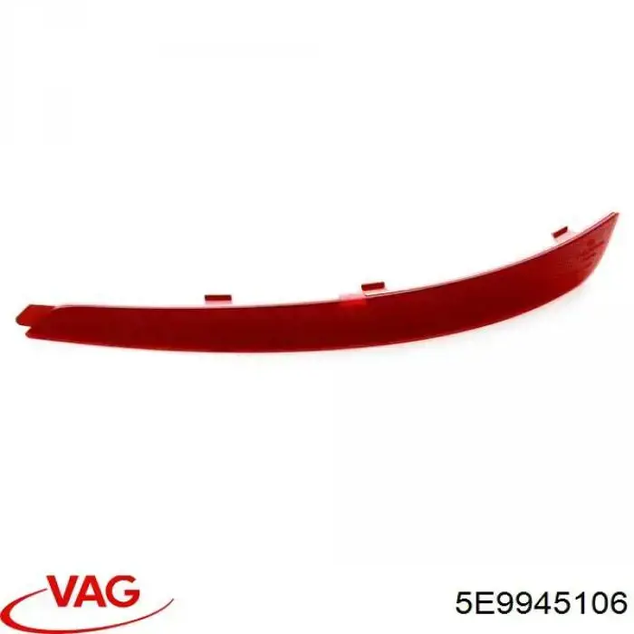 Lampa odblaskowa zderzaka tylnego prawa 30945064 AND