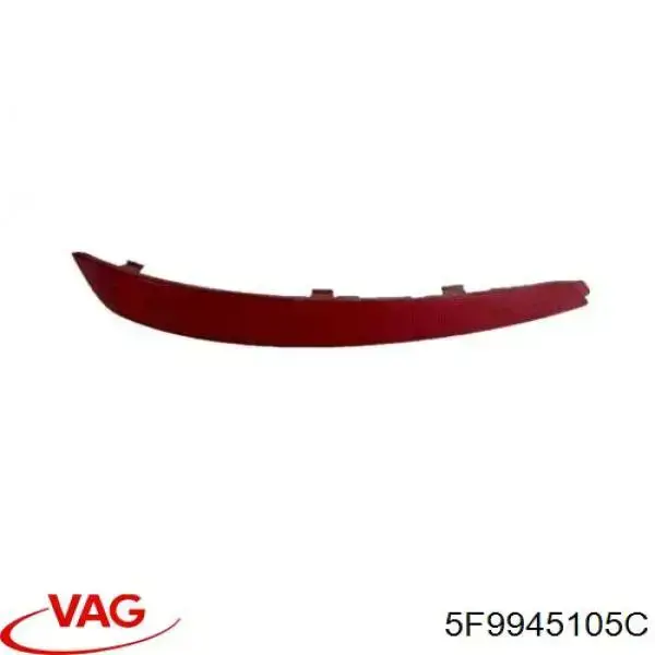 Lampa odblaskowa zderzaka tylnego lewa VAG 5F9945105C cena, od 41,44 USD