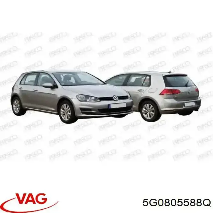 Osłona chłodnicy kompletna (panel mocowania reflektorów) VAG 5G0805588Q cena, od 53,41 USD