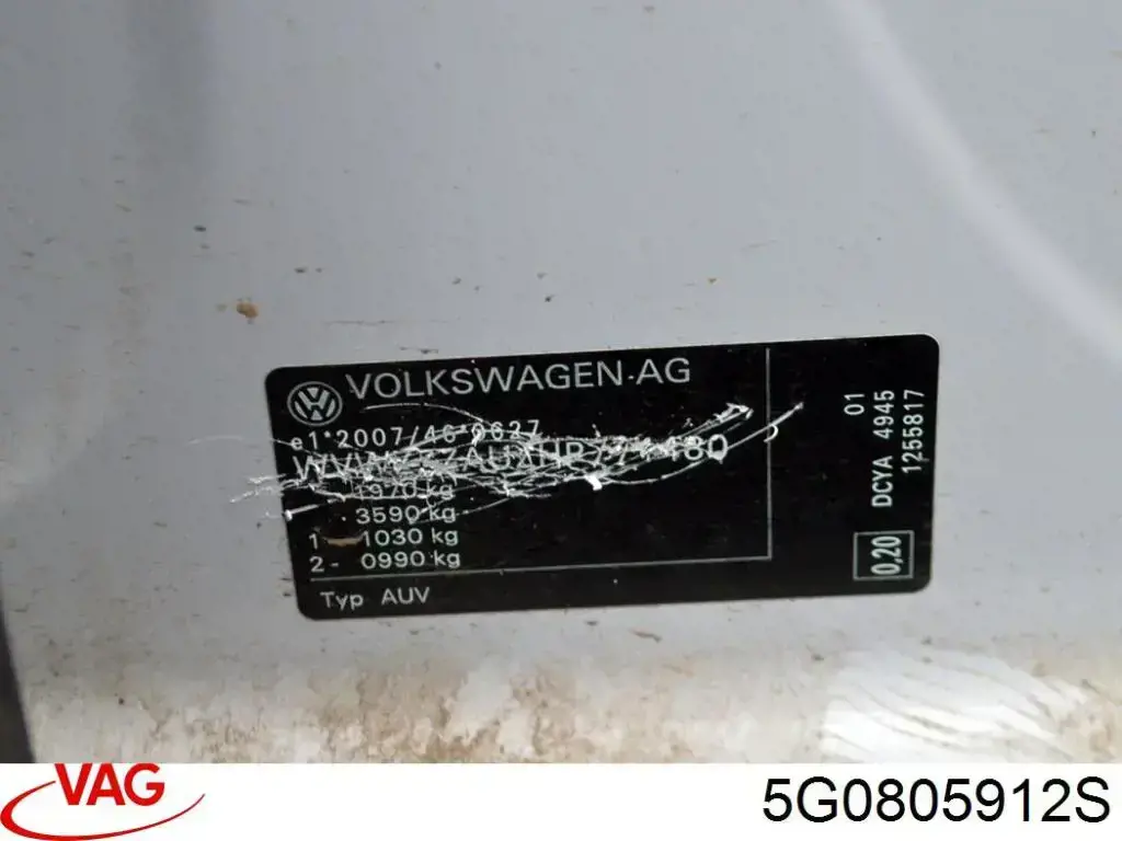 Nadkole błotnika przedniego prawe przednie AND 3G805008 cena, od 26,77 USD