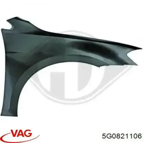 Do koszyka 5G0821106 VAG Błotnik przedni prawy