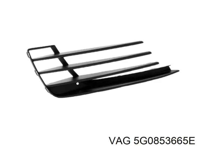 Do koszyka 5G0853665E9B9 VAG Kratka zderzaka przedniego lewa