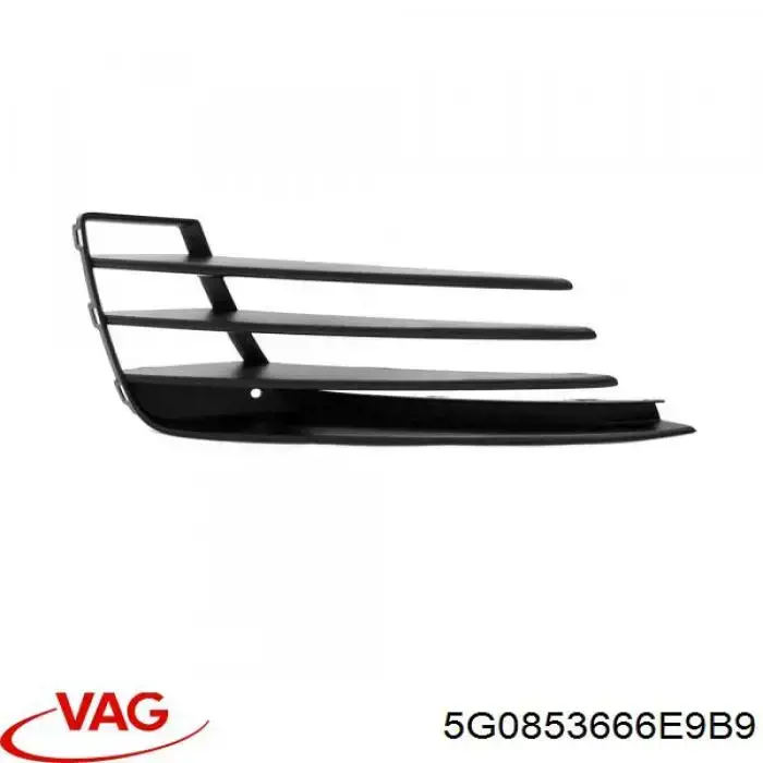 Kratka zderzaka przedniego prawa VAG 5G0853666E9B9 cena, od 37,81 USD
