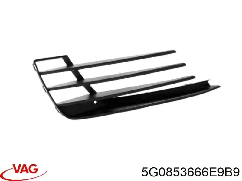 5G0853666E9B9 VAG Kratka zderzaka przedniego prawa