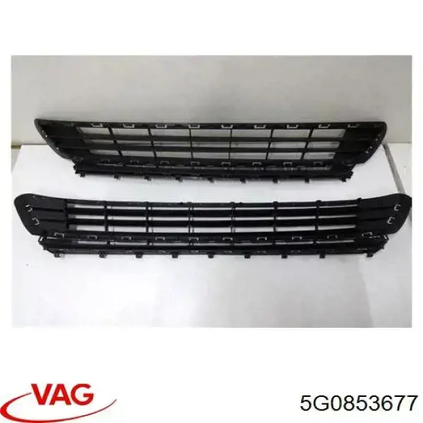 Do koszyka 5G0853677 VAG Kratka zderzaka przedniego środkowa