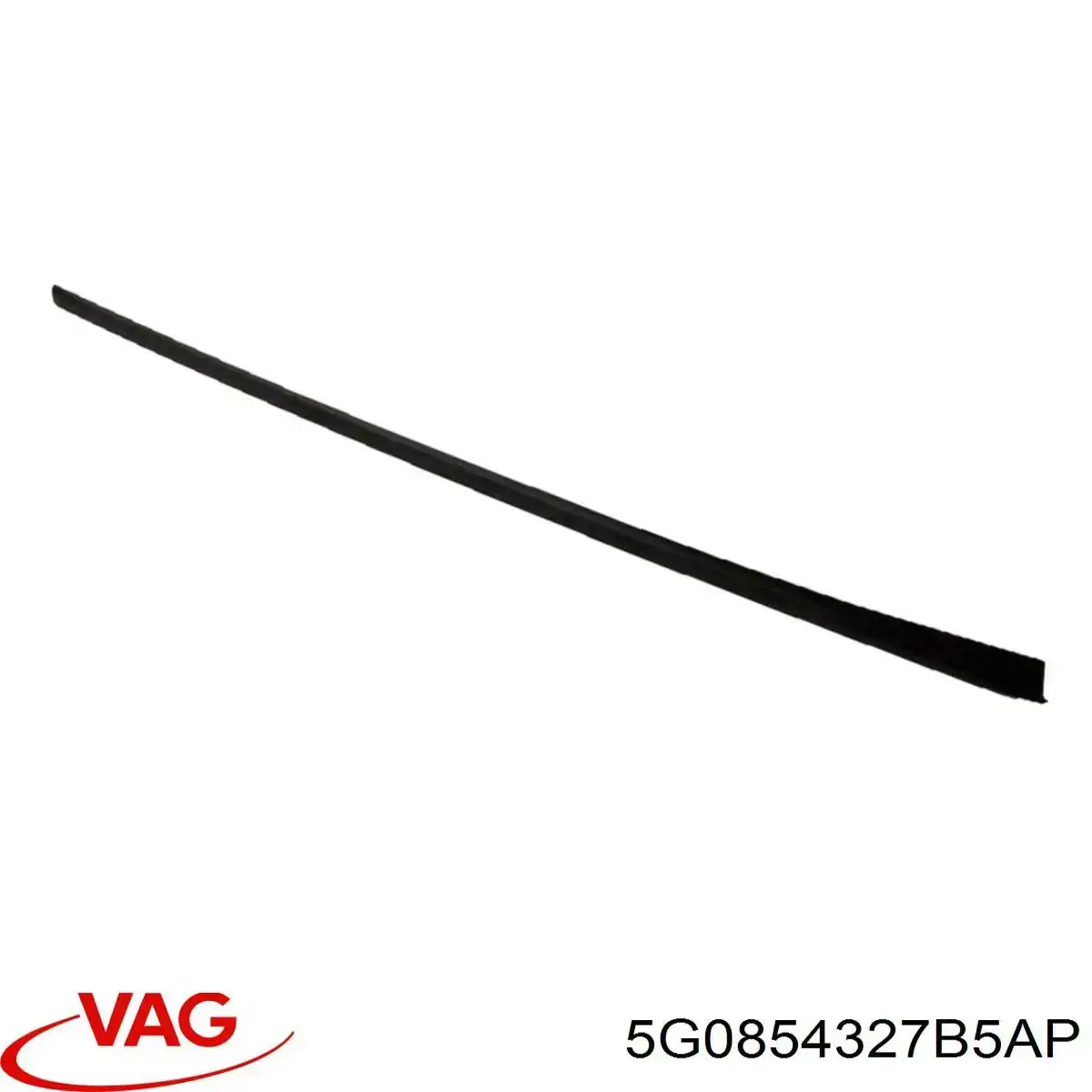 5G0854327B5AP VAG Listwa ochronna szyby przedniej lewa
