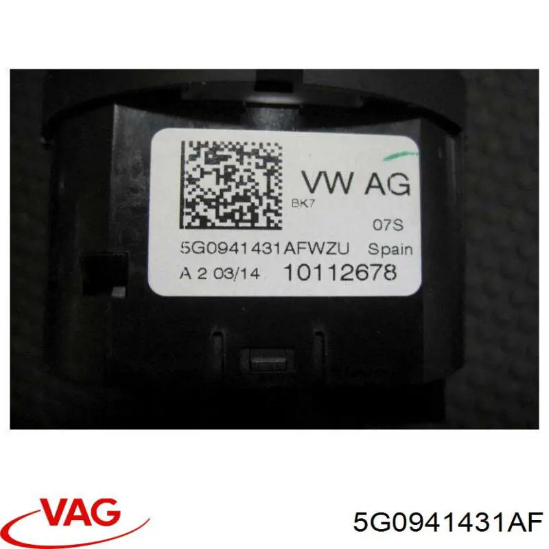Przełącznik światła reflektorów na "torpedo" VAG 5G0941431AF cena, od 40,86 USD