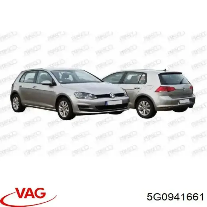 5G0941661 VAG Lampa przeciwmgielna lewa