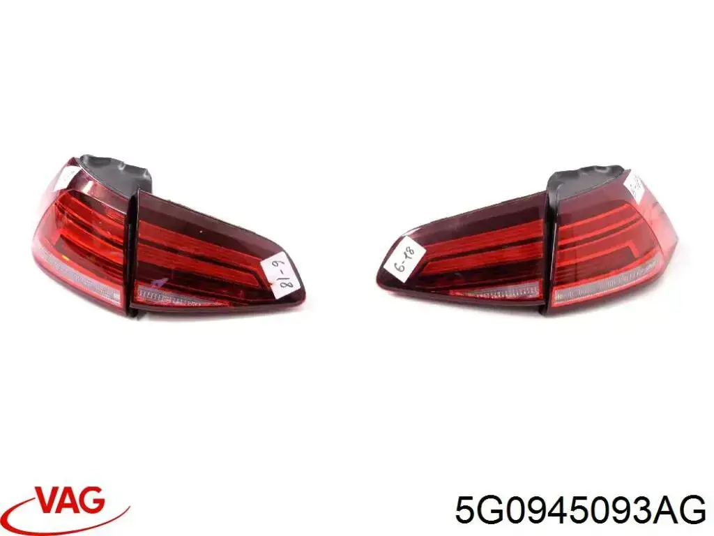 5G0945093AG VAG Lampa zespolona tylna lewa wewnętrzna